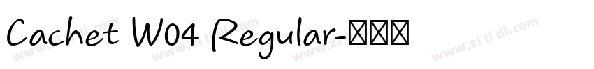 Cachet W04 Regular字体转换